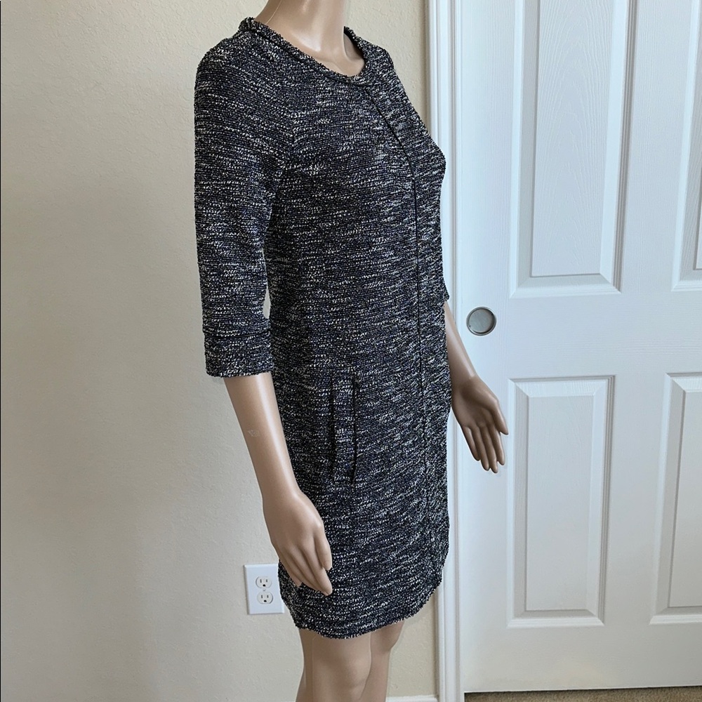 Banana Republic Black and Gray Long Sleeve Dress Sz. XSP for Versátil Style. - Picture 2 of 12